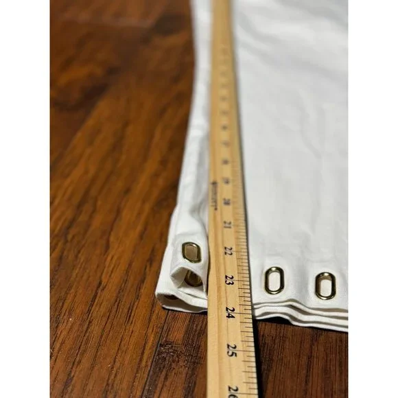 Jones New York Signature Dress Pants Size 4 White Stretch Keyhole Bottom Detail - Picture 8 of 11